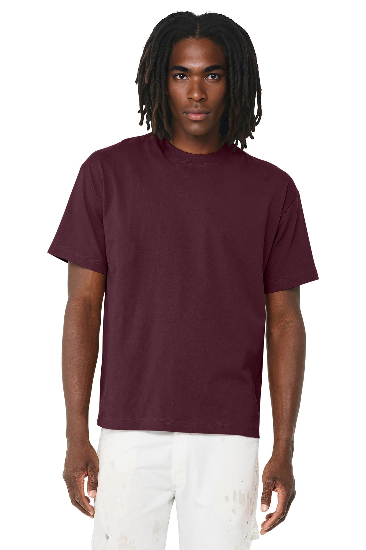 BC3010_maroon_model_front.jpg