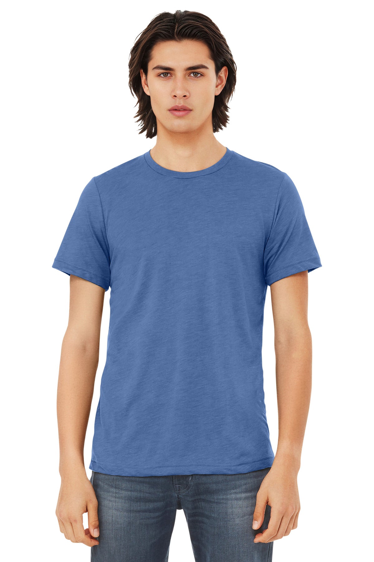 BC3413_solidbluetriblend_model_front.jpg
