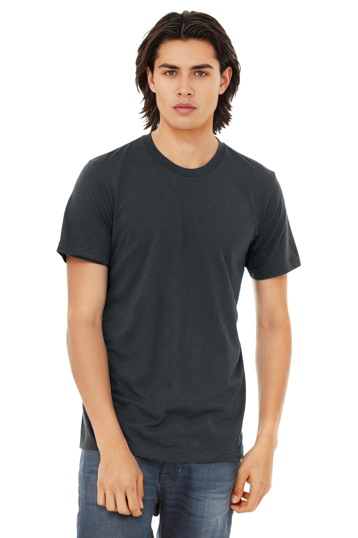 BC3413_soliddarkgreytriblend_model_front.jpg