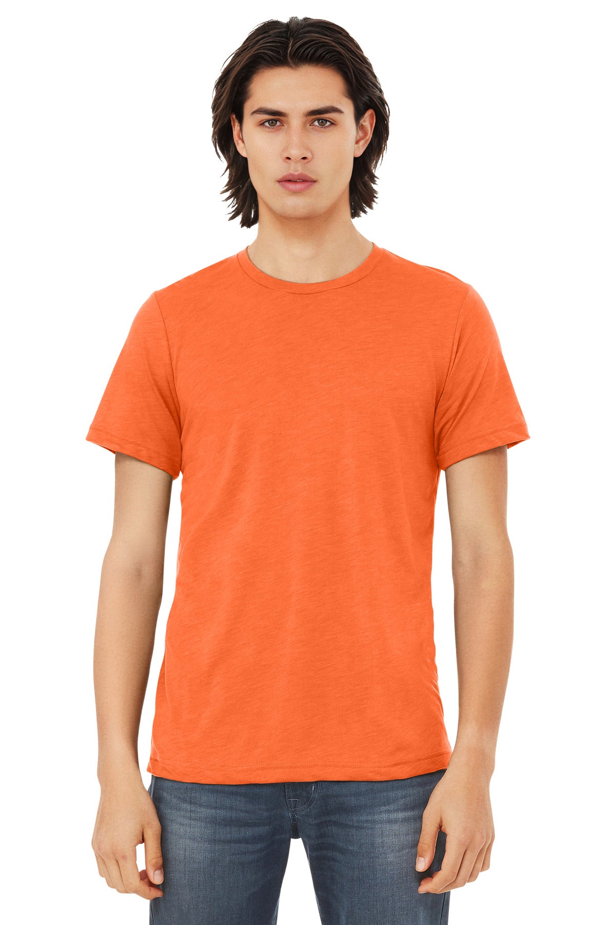BC3413_solidorangetriblend_model_front.jpg