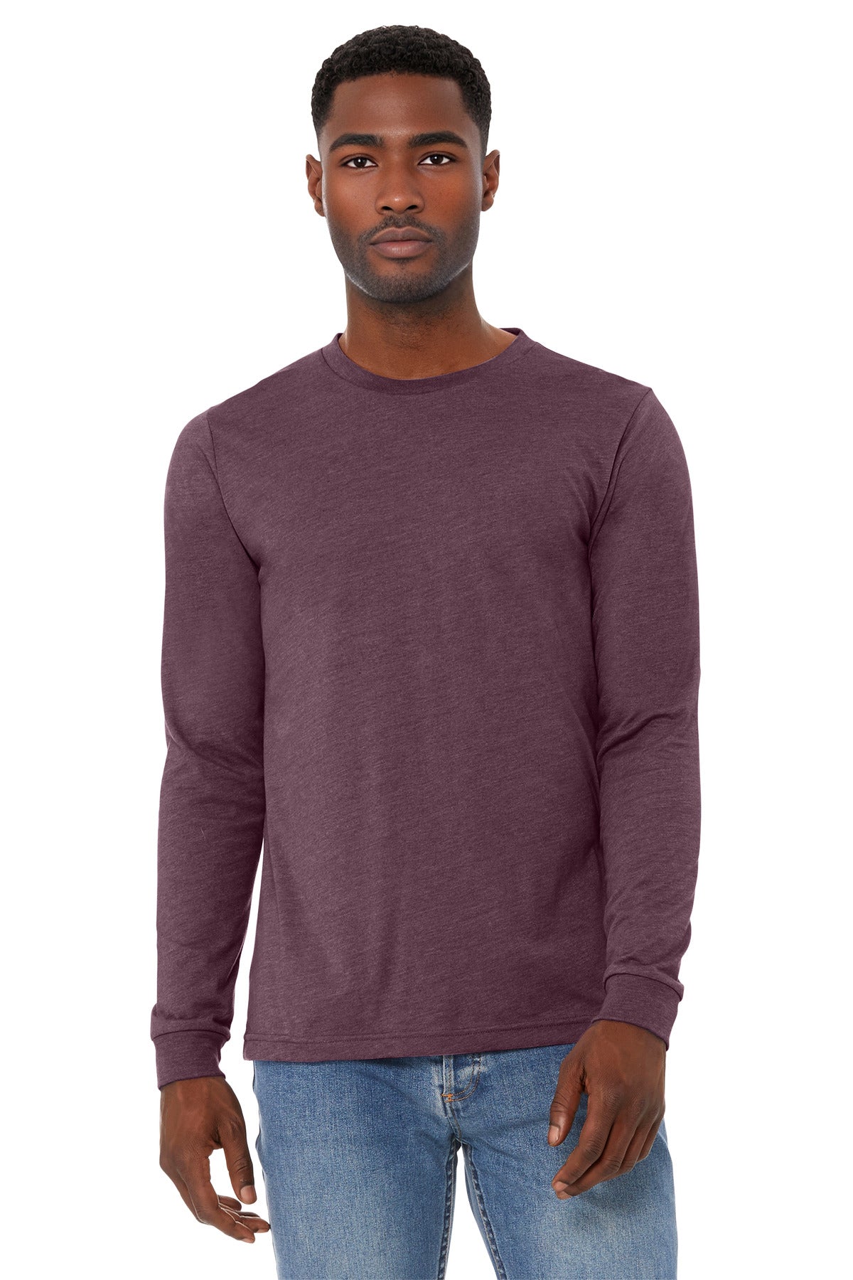 BC3501CVC_heathermaroon_model_front.jpg