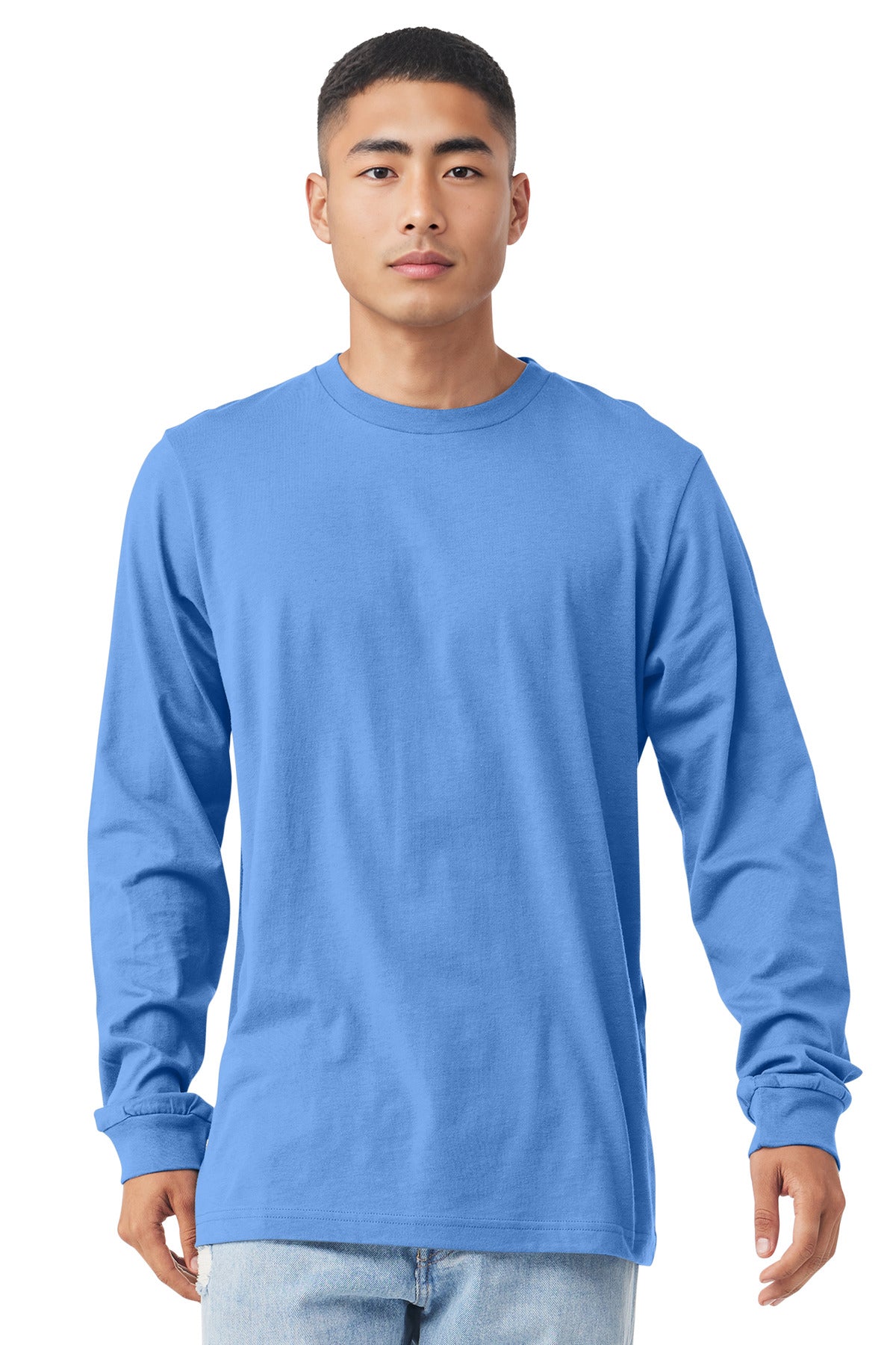 BC3501_carolinablue_model_front.jpg