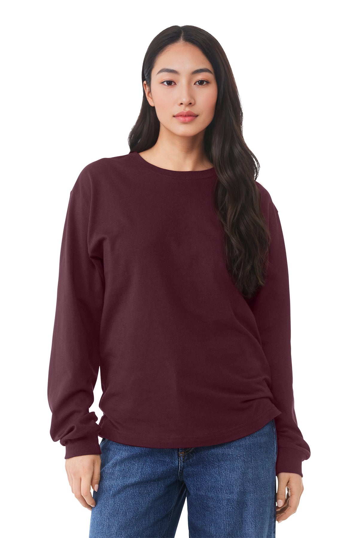 BC3511_maroon_model_front.jpg