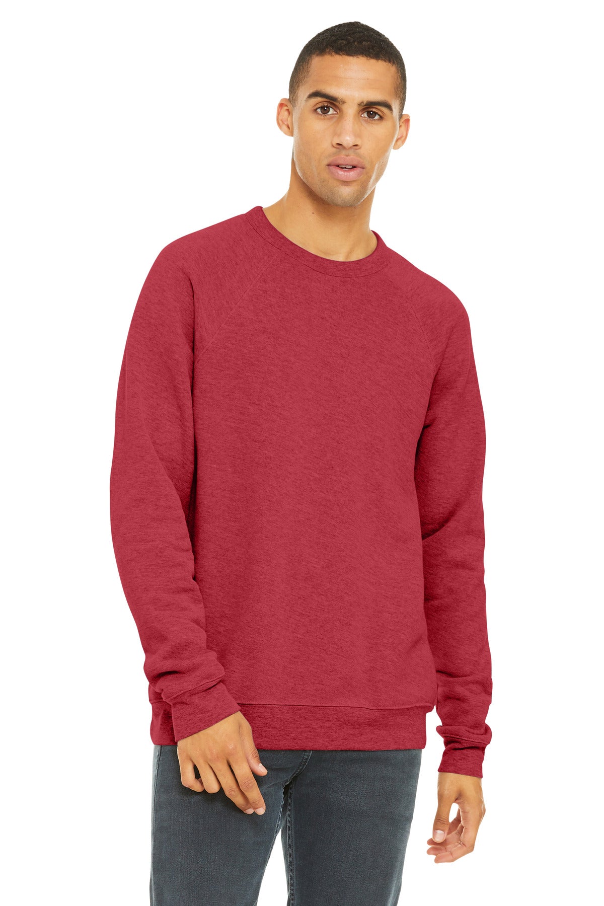 BC3901_heatherred_model_front.jpg