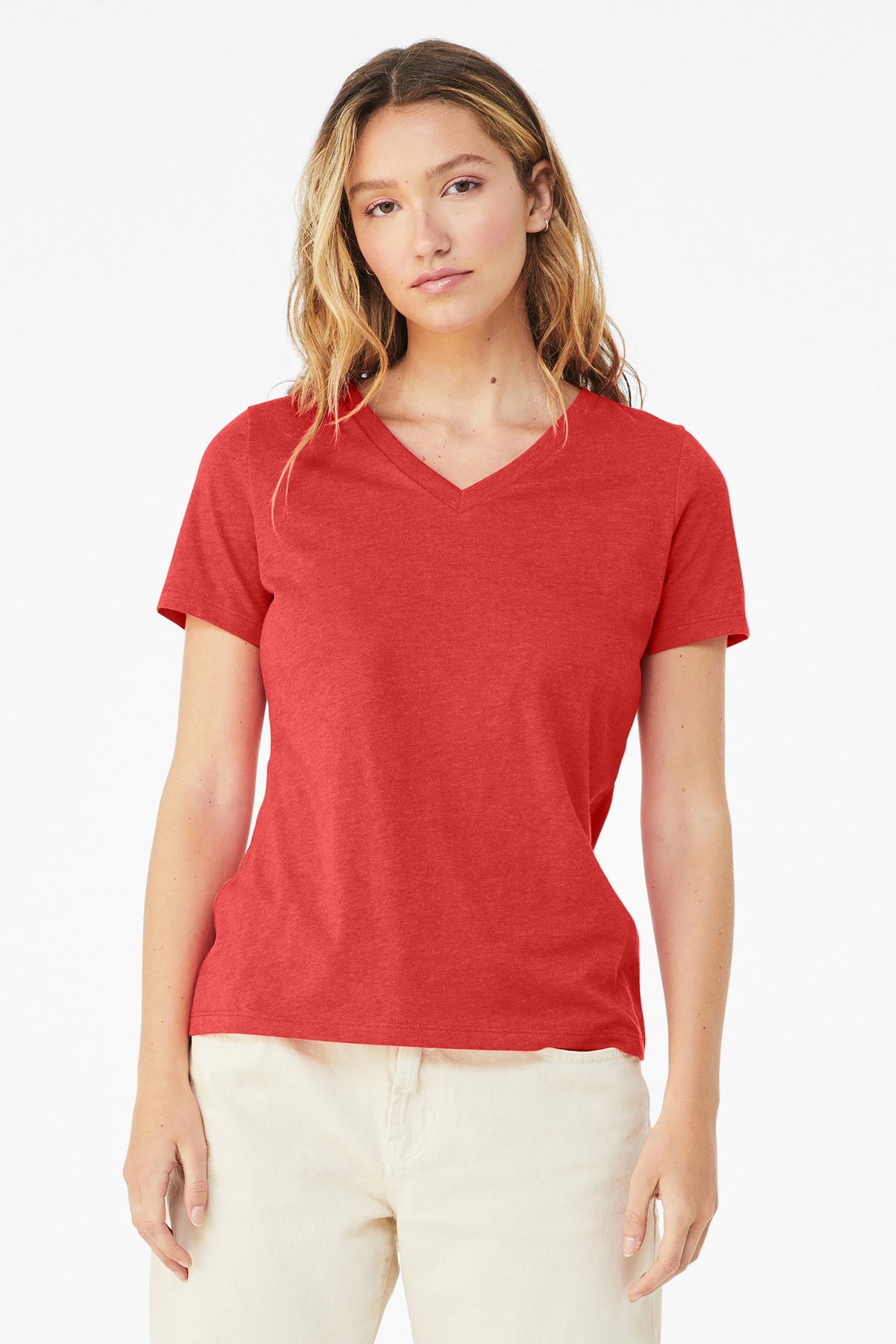 BC6405CVC_heatherred_model_front.jpg