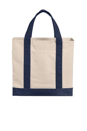 BG429 Cotton Canvas Two-Tone Tote