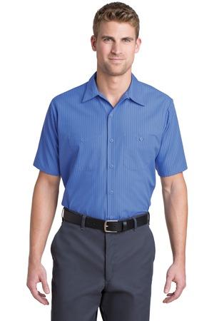CS20 Short Sleeve Striped Industrial Work Shirt