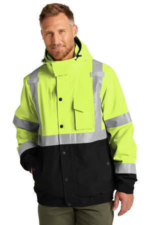 CSJ501 ANSI 107 Class 3 Waterproof Insulated Ripstop Bomber Jacket