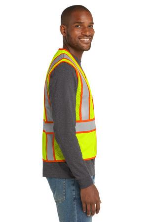 CSV103 ANSI 107 Class 2 Mesh Zippered Two-Tone Vest