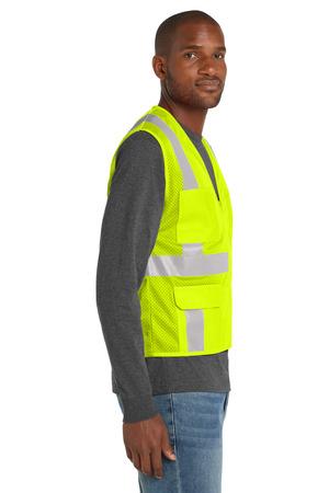 CSV104 ANSI 107 Class 2 Mesh Six-Pocket Zippered Vest