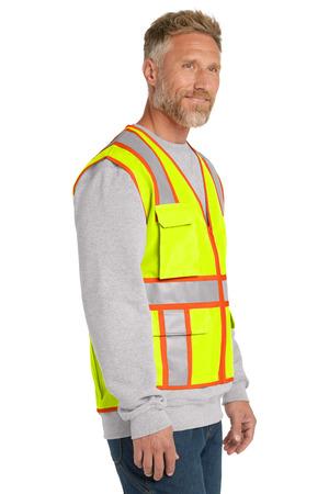 CSV105 ANSI 107 Class 2 Surveyor Zippered Two-Tone Vest