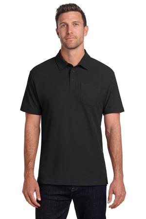K868 C-FREE Cotton Blend Pique Pocket Polo