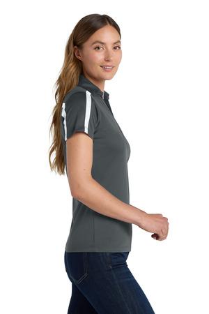 L547 Women's Silk Touch Performance Colorblock Stripe Polo