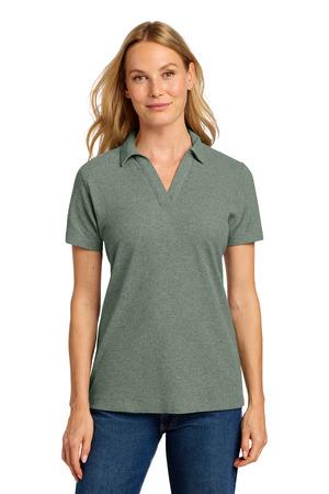 LK867 Women's C-FREE Cotton Blend Pique Polo