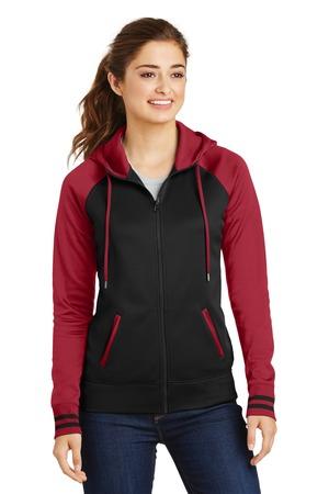 LST236 Women's Sport-Wick Varsity Fleece Full-Zip Hooded Jacket