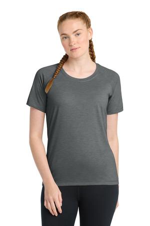 LST400 Women's PosiCharge Tri-Blend Wicking Scoop Neck Raglan Tee