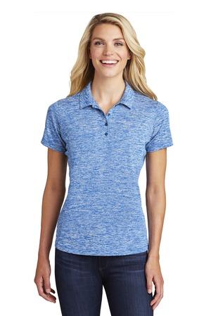 LST590 Women's PosiCharge Electric Heather Polo