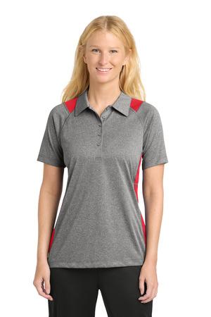 LST665 Women's Heather Colorblock Contender Polo