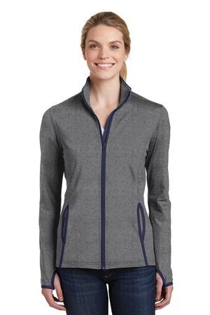 LST853 Women's Sport-Wick Stretch Contrast Full-Zip Jacket