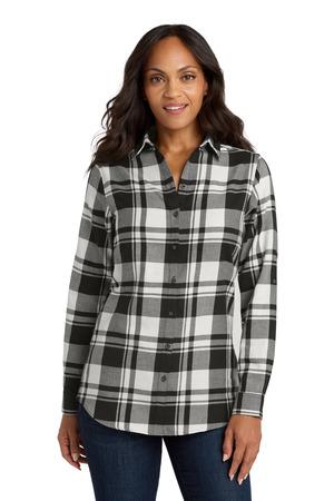 LW668 Women's Plaid Flannel Tunic