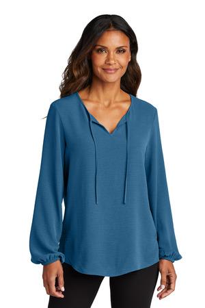 LW714 Women's Textured Crepe Blouse