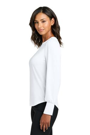 MM1019 Women's Stretch Jersey Long Sleeve Blouson Top