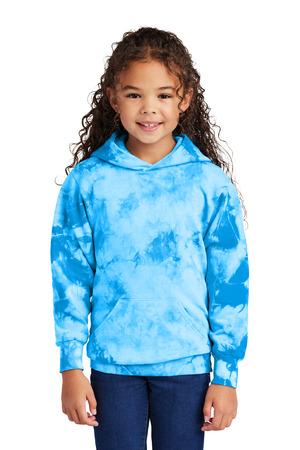 PC144Y Youth Crystal Tie-Dye Pullover Hoodie