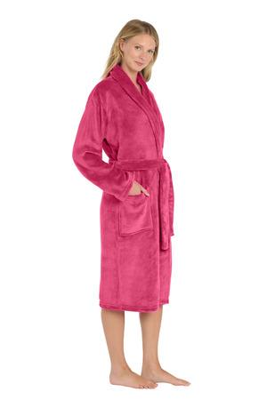 102 Plush Microfleece Shawl Collar Robe