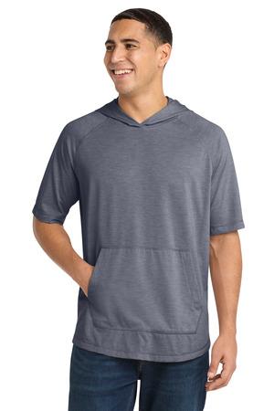 ST404 PosiCharge Tri-Blend Wicking Short Sleeve Hoodie