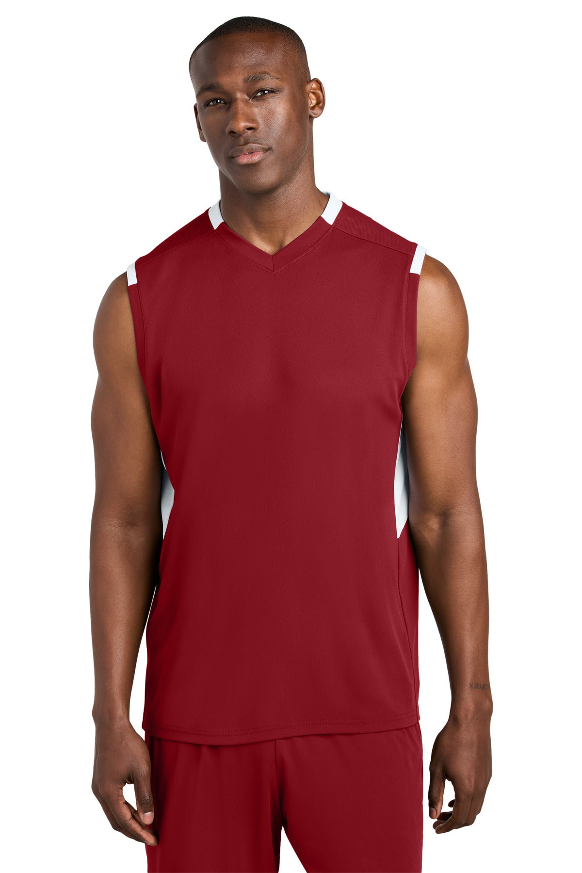 ST441_deepredwhite_model_front.jpg