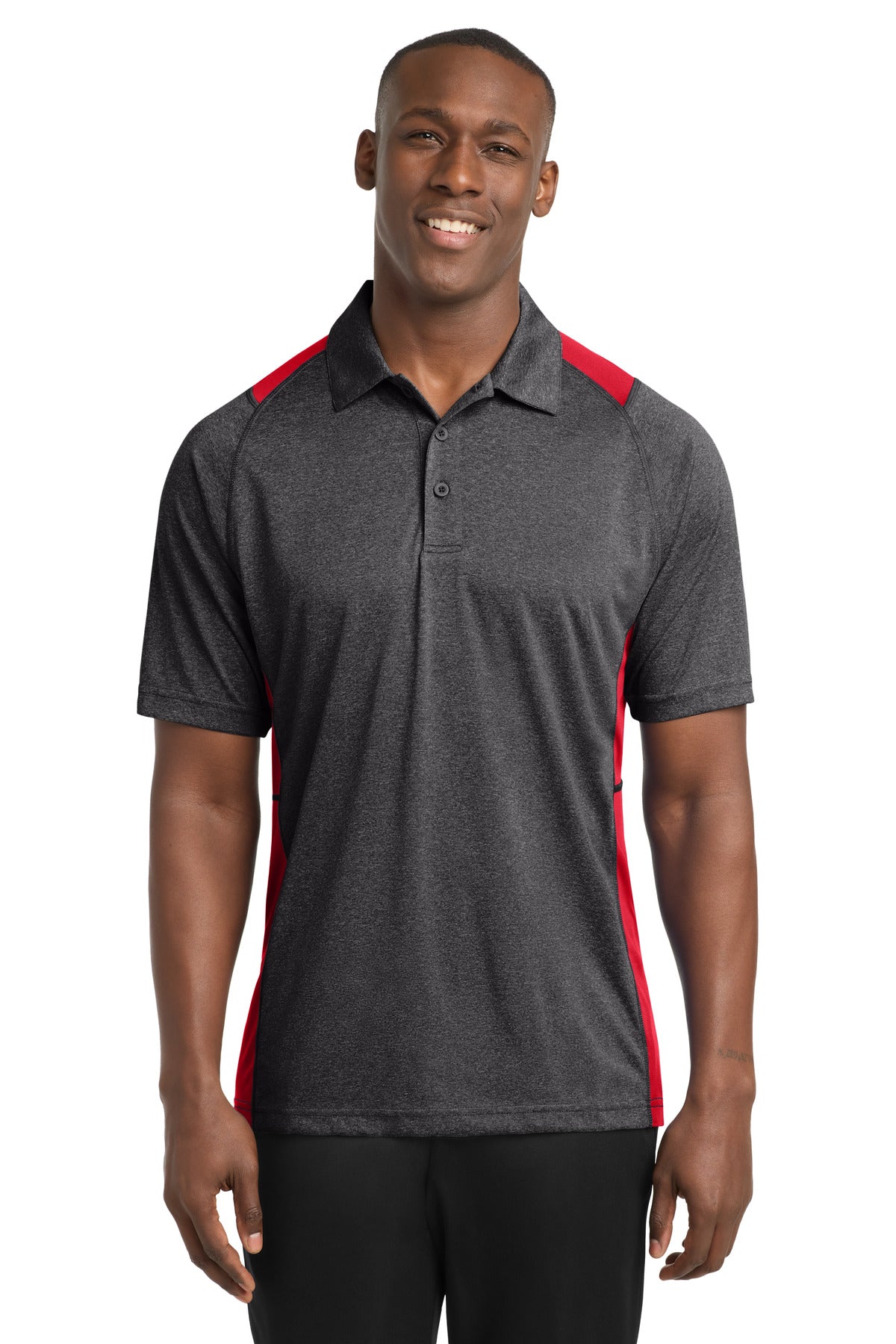 ST665_graphiteheathertruered_model_front.jpg