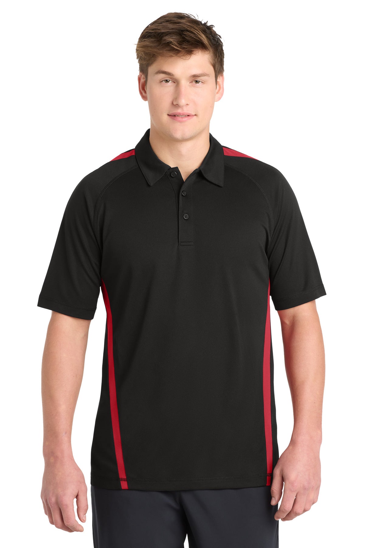ST685_blacktruered_model_front.jpg