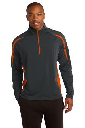 ST851 Sport-Wick Stretch 1/4-Zip Colorblock Pullover