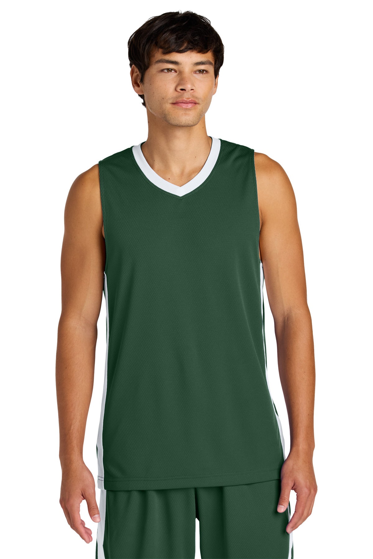 ST900_forestgreenwhite_model_front.jpg