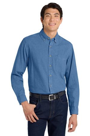 TLS600 Tall Long Sleeve Denim Shirt