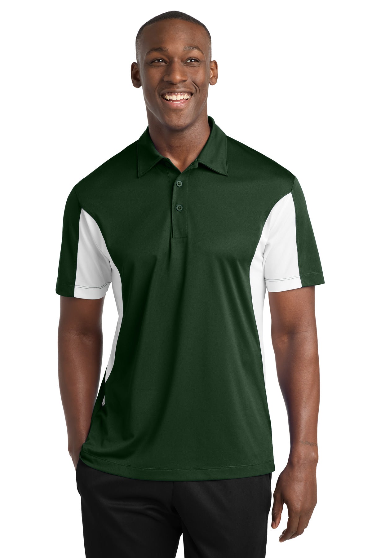TST655_forestgreenwhite_model_front.jpg