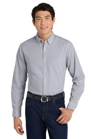 W644 Broadcloth Gingham Easy Care Shirt