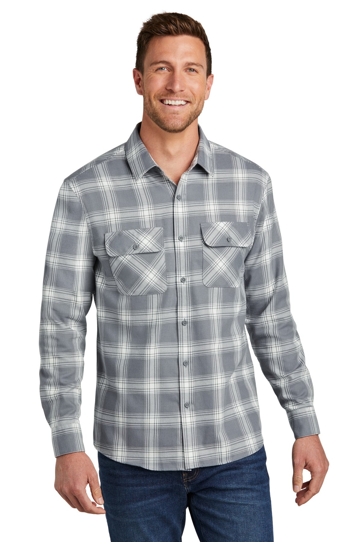W668_grey_creamopenplaid_model_front.jpg