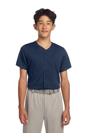 YST220 Youth PosiCharge Tough Mesh Full-Button Jersey