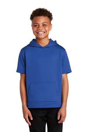 YST251 Youth Sport-Wick Fleece Short Sleeve Hooded Pullover
