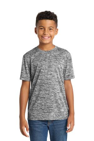 YST390 Youth PosiCharge Electric Heather Tee
