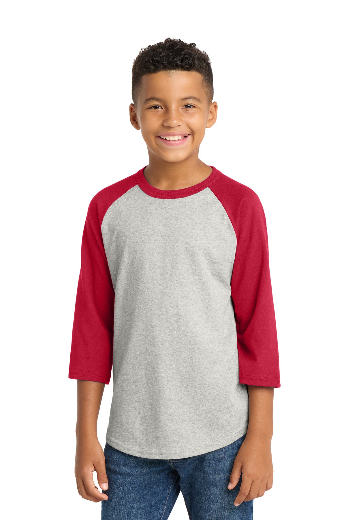 YT200_heathergreyred_model_front.jpg